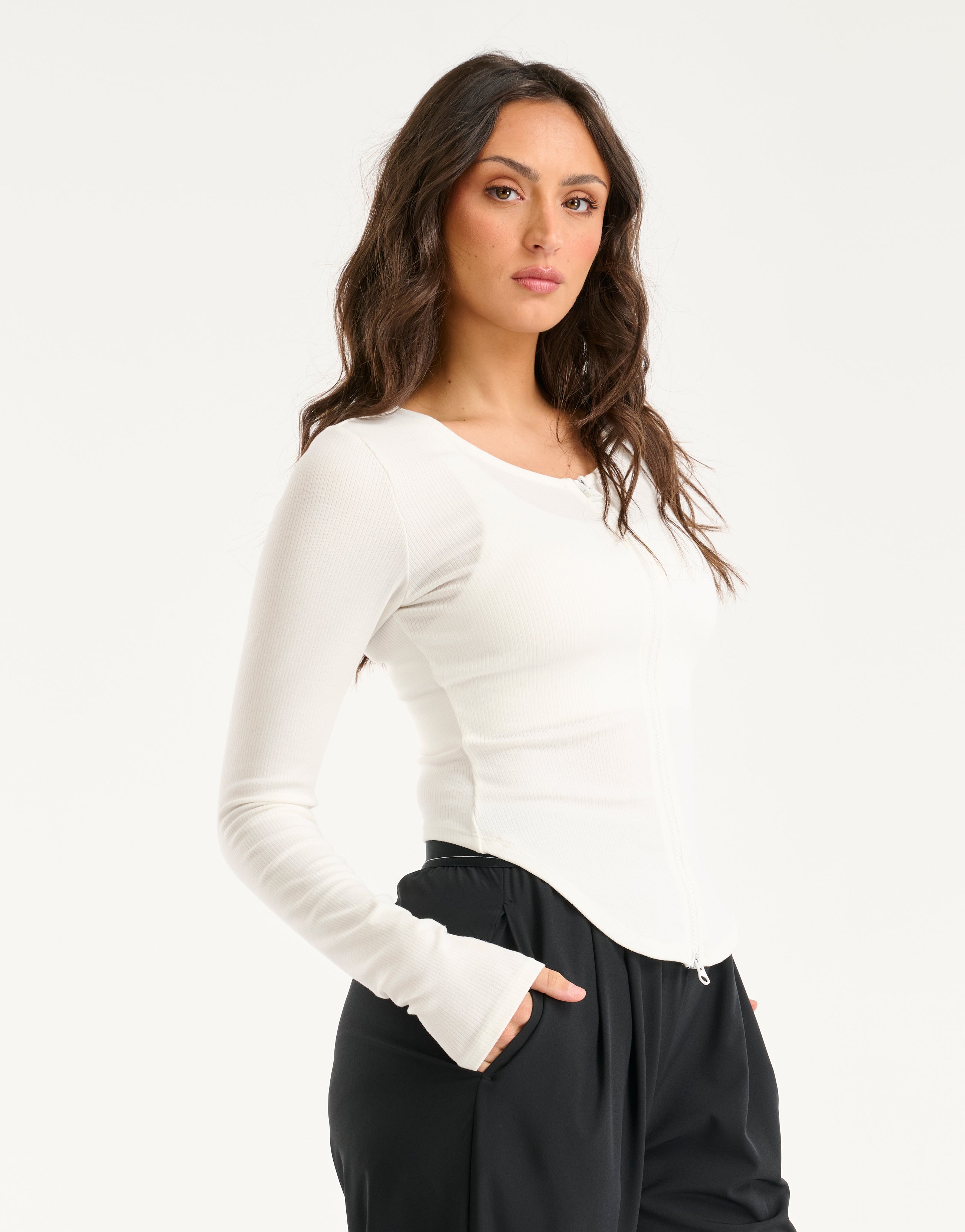 Echt Knit Cardigan - White