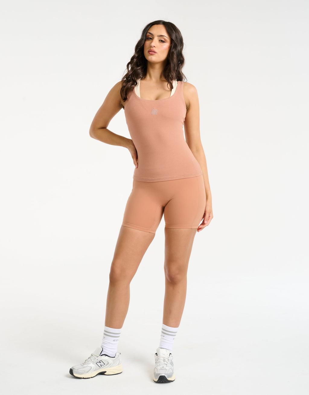 Ribbed Sculpt Tank - Sunset