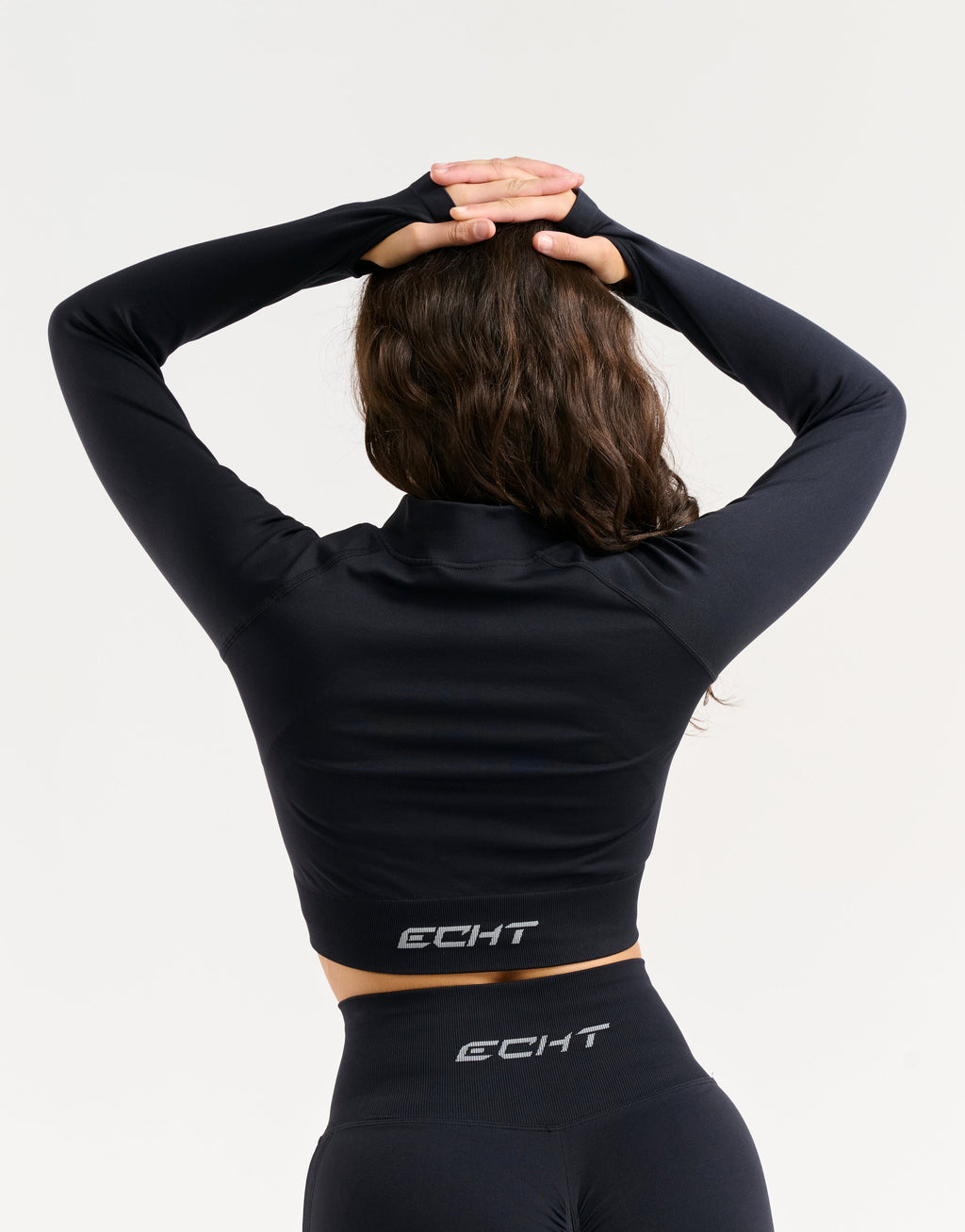 Arise Essential Zip-Up Long Sleeve - Black