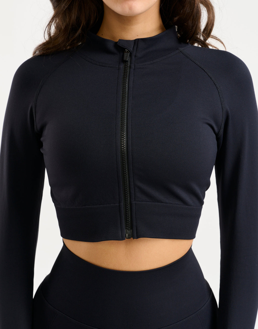 Arise Essential Zip-Up Long Sleeve - Black