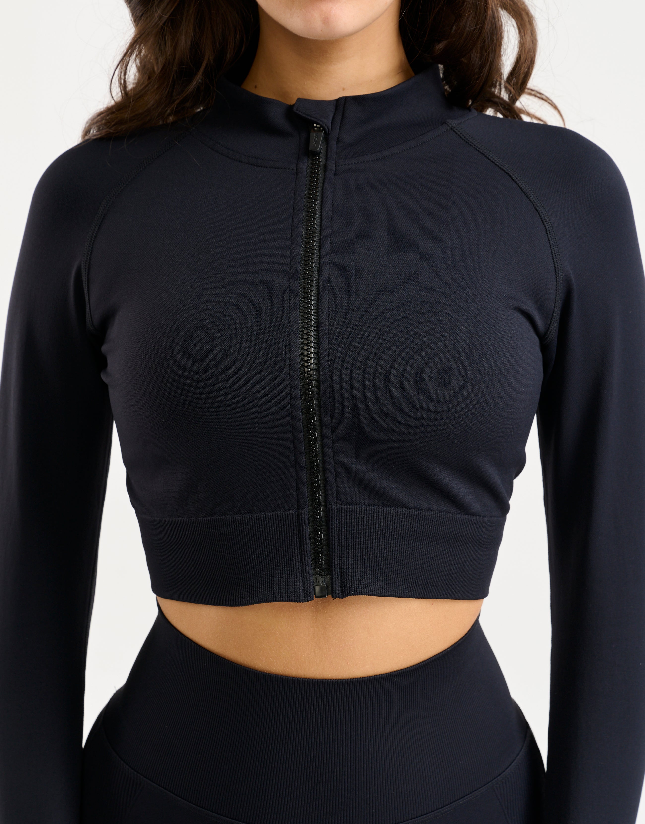 Arise Essential Zip-Up Long Sleeve - Black
