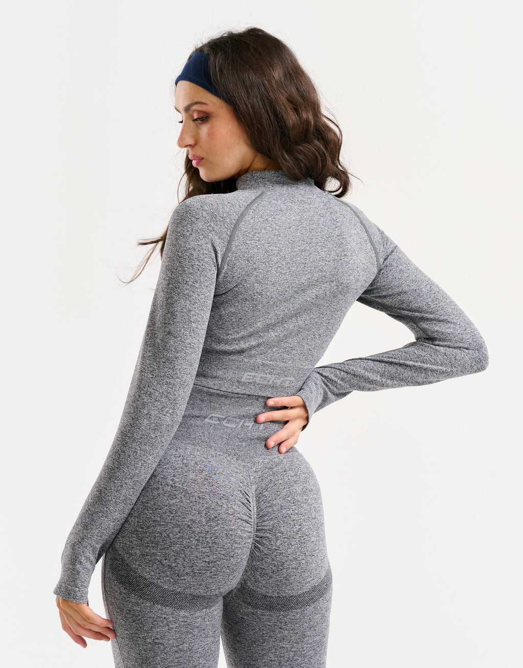 Arise Essential Zip-Up Long Sleeve - Charcoal